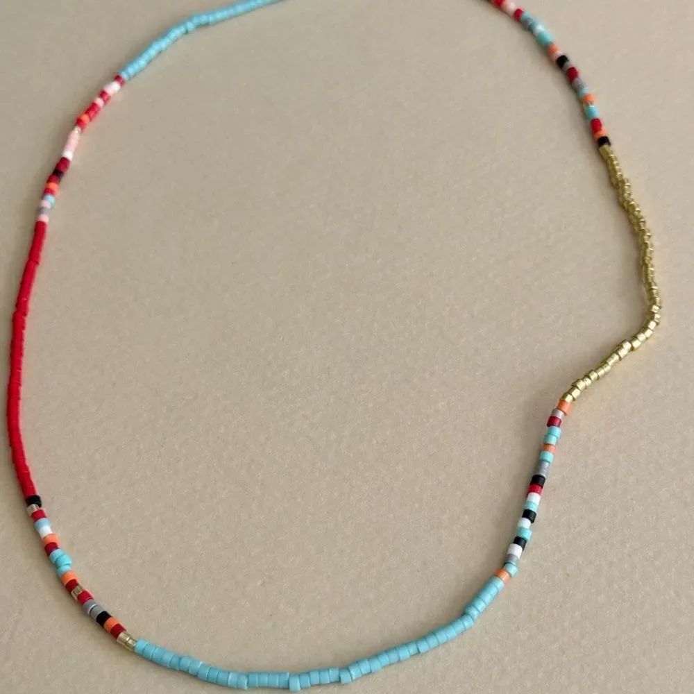 Multicolor Beaded Necklace #2422 - Picture 5 of 6